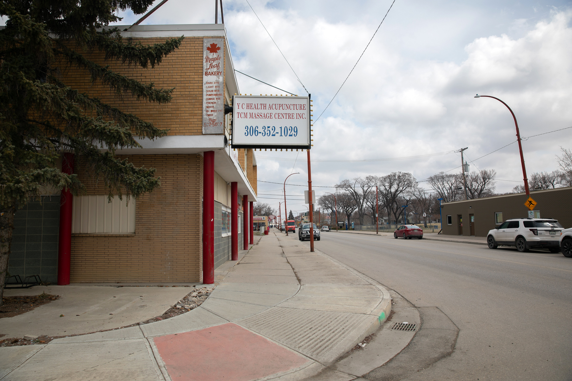 This massage parlour in Regina is part of the network Wowk works with. (Matthew Howard/CBC)