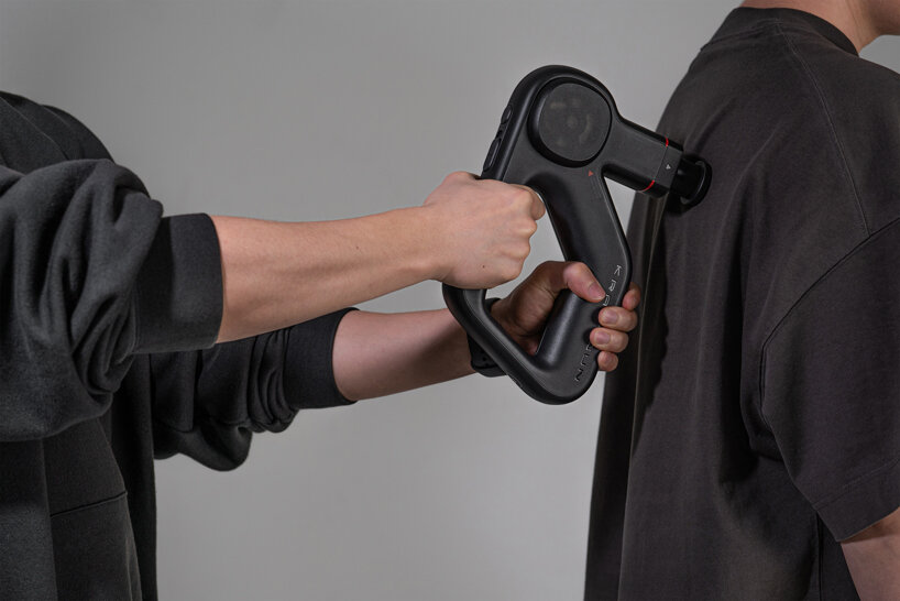 (acasso) designs a powerful deep tissue massage gun for kraftgun designboom